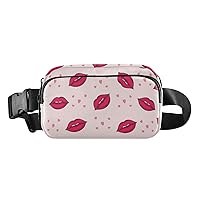Doodle Sexy Lips Fanny Packs for Women Men Belt Bag with Adjustable Strap Fashion Waist Packs Crossbody Bag Waist Pouch for Cycling Hiking