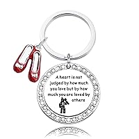 Wizard of Oz Jewelry A Heart is not Judged by How Much You Love Keychain The Wizard of Oz Inspired Gifts