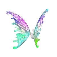 Electric Butterfly Wings for Girls Light up Fairy Angel Wings Moving with Music and LED Lights Toy for Kids as Christmas Birthday Party Costume Princess Cosplay Dress Up Gift