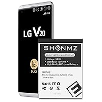 SHENMZ LG V20 Battery, [4380mAh] New Upgraded Replacement Battery for LG BL-44E1F, LG V20 Extended Battery for LG H910 H918 V995 LS997 Phone /V20 BL-44E1F | LG V20 Spare Battery [18 Months Service]