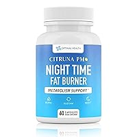 PM Night Time Weight Loss Supplement for Men & Women- Natural Weight Loss Pills Infused with Ashwagandha, Lemon Balm, 5-HTP - Appetite Control Night Time Fat Loss Pills - 60 Capsules