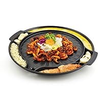 SUNTOUCH Egg Steamed Round Grill Pan Space Utilization Non stick 4 Stone Coating 40cm Recreation Camping Dining room Home ST-1600P
