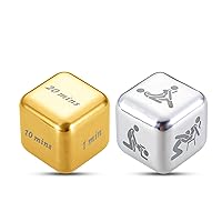 2 PCS Valentines Day Date Night Gifts for Couples Naughty Dice for Him Her Boyfriend Girlfriend Anniversary Steel Gifts for Husband Wife Bride Groom Wedding Engagement Christmas Birthday for Women Men