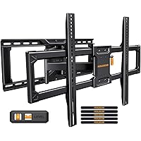 UL-Listed Full Motion TV Wall Mount for 42–90 Inch TVs up to 150 lbs, Pre-Assembled TV Mount with Tool-Free Tilt, Swivel, Extension, Max VESA 600 x 400mm, 12″/16″/18″/24″ Wood Studs, PGLF16