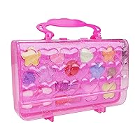 Kids Makeup Toy Kit for Girls, Pretend Play Makeup Beauty Set Handbag Cosmetic Girls Toys Christmas & Birthday Gift - 16PCS