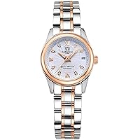 Automatic Wrist Watch, Fashion Women's Analogue Stainless Steel Waterproof Luxury Wrist Watch, Rose Gold