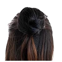 Synthetic Claw Clip Bun Short Ponytail Hair Extension for Women Men