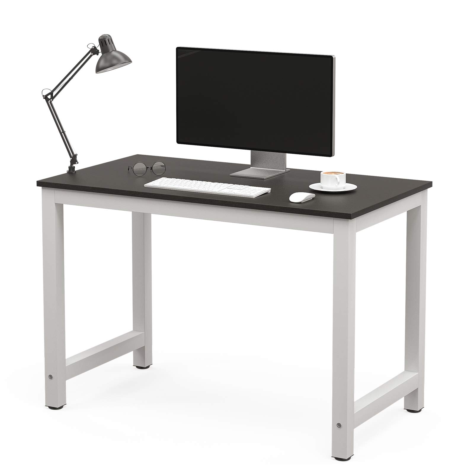 Mecor 43”Large MDF Computer Office Desk PC Laptop Table Study Work-Station Home Office Furniture Black