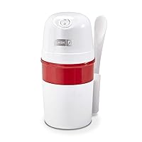 My Pint Electric Ice Cream Maker Machine for Gelato, Sorbet + Frozen Yogurt with Mixing Spoon & Recipe Book (Organic, Sugar Free, Flavored Healthy Snacks + Dessert for Kids & Adults) 0.4qt-White