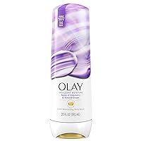 Olay Indulgent Moisture Body Wash for Women, Infused with Vitamin B3, Notes of Elderberry and Almond Cream Scent, 20 fl oz