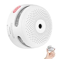 X-Sense Mini Smoke Alarm, 10-Year Battery Fire Alarm Smoke Detector with LED Indicator & Silence Button, XS01