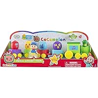 CoComelon Musical Alphabet Train with JJ-Features with Music,Sounds & Phrases-4 Alphabet Wagons,1 JJ Conductor Figure-Plays Clips of ‘ABC Song’-Toys for Kids and Preschoolers