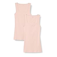 Amazon Essentials Women's Slim Fit Square Neck Tank, Pack of 2