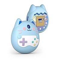 Silicone Cover Case for Tamagotchi Pix,Protective Skin Sleeve Shell Accessories for Interactive Virtual Electronic Pet Game Machine (Blue)