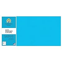Clear Path Paper - Blue Cardstock - 12 x 24 inch - 65Lb Cover - 25 Sheets