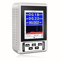 Nuclear Radiation Detector Radiation Dosimeter with LCD Display, Portable Handheld Beta Gamma X-ray Rechargeable Radiation Monitor Meter for Home EMF Inspections, Outdoor and Ghost Hunting