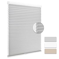 Cordless Cellular Window Shades Light Filtering Blinds for Indoor Windows 1.5 inch Honeycomb Cell Sheer Fabric Accordion Pull Down Blinds Easy Lift Easy to Install, Size 36