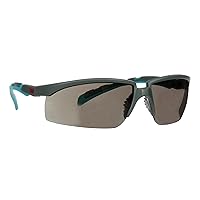 3M Safety Glasses, Solus 2000 Series, ANSI Z87, Scotchgard Anti-Fog Anti-Scratch, Grey Lens, Grey/Teal Frame, Adjustable Ratchet Temples