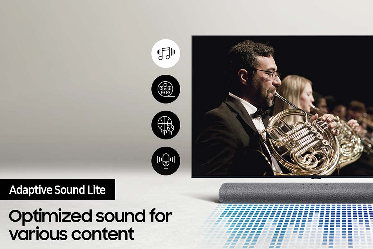 Samsung HW-A450/ZA 2.1ch Soundbar with Dolby Audio (2021) , Black