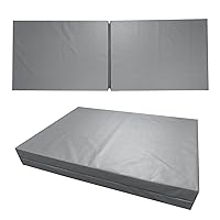 Dynarex Bedside Bi-Fold Foam Floor Mat - Waterproof Safety Floor Mat for Elderly & Hospital Patients - Accident & Fall Prevention Pad, Gray - 24