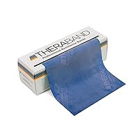 THERABAND Resistance Bands, 6 Yard Roll Professional Latex Elastic Band For Upper & Lower Body, Core Exercise, Physical Therapy, Pilates, Home Workouts, Rehab, Blue, Extra Heavy, Intermediate Level 2