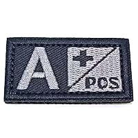 Blood Type Embroidered Patches A+ B+ AB+ O+ Embroidery Patch for Cloth Hat (A+)