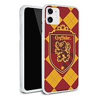 Harry Potter Gryffindor Plaid Sigil Protective Slim Fit Hybrid Rubber Bumper Case Fits Apple iPhone 8, 8 Plus, X, 11, 11 Pro,11 Pro Max