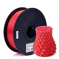 INLAND Micro Center Transparent Glass PLA 3D Printer Filament 1.75mm, Watermelon Glass, Dimensional Accuracy +/- 0.03 mm, 1 kg Spool (2.2 lbs), FDM/FFF Printers