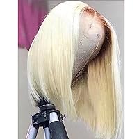 13X4 Ombre 613 HD Lace Front Wig 13X6 Short Straight Lace Front Wig Human Hair Pre-Pulled Transparent Lace Wig Women