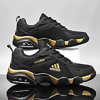 Running Shoes Men's Casual Sports Shoes 7.5 3996 mesh Black Gold