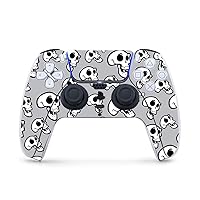 MightySkins Gaming Skin for PS5 / Playstation 5 Controller - Laughing Skulls | Protective Viny wrap | Easy to Apply and Change Style | Made in The USA
