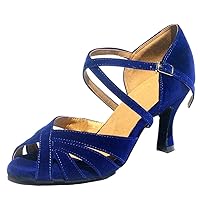 Women's Comfort Ankle strap Fashion Strappy Salsa Tango Ballroom Latin Dance Shoes