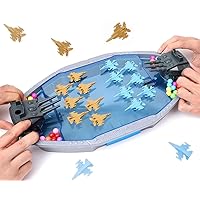 Airplane Table Game,Aircraft Battle Shooting Game,Fighter Plane Launcher Toy for 2 Players,Suitable for Age 6+,Fun for Family and Friends