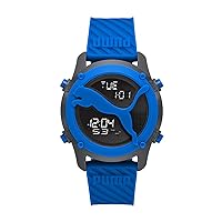 PUMA Men's Watch, Digital Watch for Men with Alarm, Lap Counter, and Timer