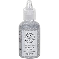 Scrappy Cat Glitter Glue - Silver - 30 ml