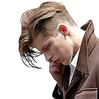 Toupee for Man Ultra Thin Skin PU Men's Hairpiece European Virgin Human Hair Replacement System Pieces 10x8inch #6 Ash Brown Color