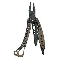 LEATHERMAN, Skeletool, 7-in-1 Lightweight, Minimalist Multi-tool for Everyday Carry (EDC), Home, Garden & Outdoors, Black/Tan
