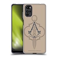Head Case Designs Officially Licensed Assassin's Creed Crest Hidden Blade Graphics Soft Gel Case Compatible with Motorola Moto G22