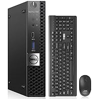 Dell OptiPlex 7050 Mini PC Desktop Computers, Intel Core i5-7500 2.7GHz, 32GB RAM, 512GB SSD, Windows 10 Pro (Renewed)