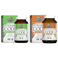 Vitamin B Complex 120 Vegan Capsules and Vitamin Code Raw Iron 30 Count Capsules Bundle