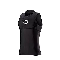 EvoShield NOCSAE® Protective Chest Guard Shirt - Adult and Youth Sizes, Black