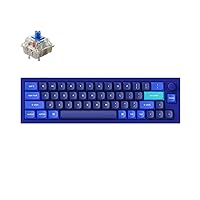 Keychron Q9 Hot-swappable Wired Mechanical Keyboard with RGB LED|Gateron G Pro Blue Switch|Knob Version|for Windows and Mac|Ultra Mini Layout (47 Keys)|Aluminum Frame (Blue,Q9-O2)