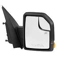 Passenger Side Mirror Assembly Compatible with Ford F-150 2015-2018 Side View Mirror with Power Adjustable and Heated Glass, Turn Signal, Blind Spot Mirror Replace ‎FL3Z17682CB (Right)