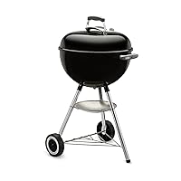Original Kettle 18 Inch Charcoal Grill, Black