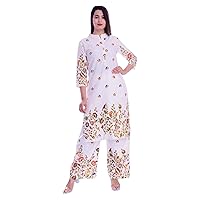 Plazzo For Women And Girl Indian Tunic Tops Rayon Plazzo For Party, Wedding Ready To Wear Plazzo By A K FASHION & STORE