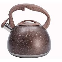 Kettles,Stainless Steel Kitchen Kettle Heat Burnistove Teapot Kettle for Home Kitchen/Brown