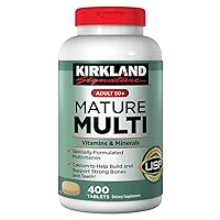 Kirkland Signature Adults, 50 plus Mature Multi Vitamins & Minerals, 800-Count Tablets