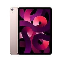 Apple iPad Air (5th Generation): with M1 chip, 10.9-inch Liquid Retina Display, 256GB, Wi-Fi 6 + 5G Cellular, 12MP front/12MP Back Camera, Touch ID, All-Day Battery Life – Pink
