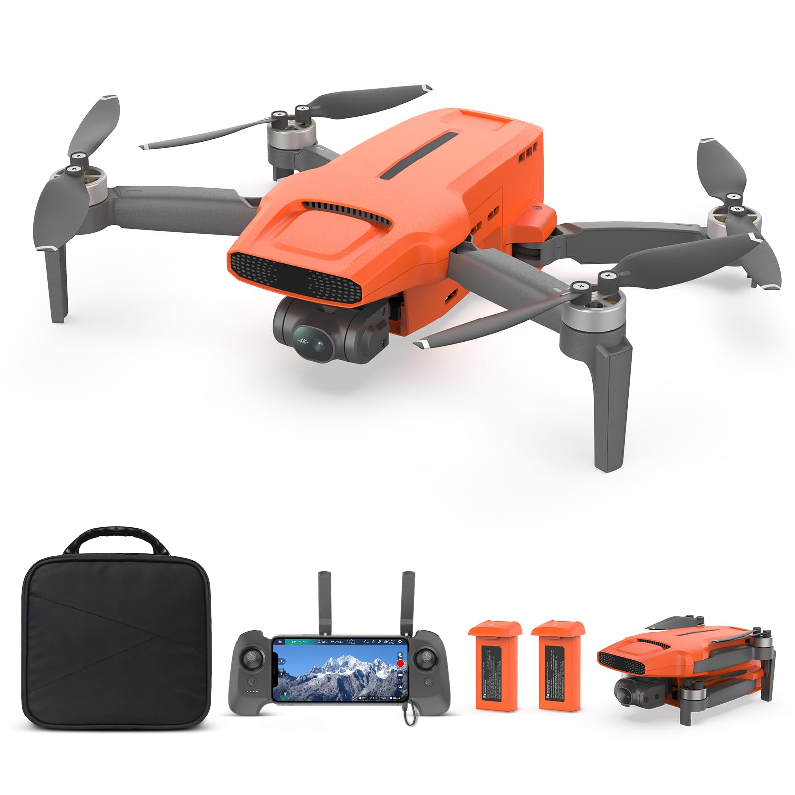 FIMI X8 MINI V2 Drone with Camera 4K, 3-Axis Gimbal, Under 249g, 9KM Video Transmission, 62 Mins Flight Time, Auto Return to Home, GPS Smart Tracking, Mini Drone for Adults Beginners with Carrying Bag