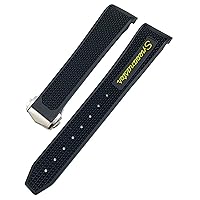 18mm 19mm 20mm 21mm 22mm Silicone Watchbands For Omega Sxwatch Speedmaster 007 Seamaster 300 AT150 Women Men Silicone Watch Strap